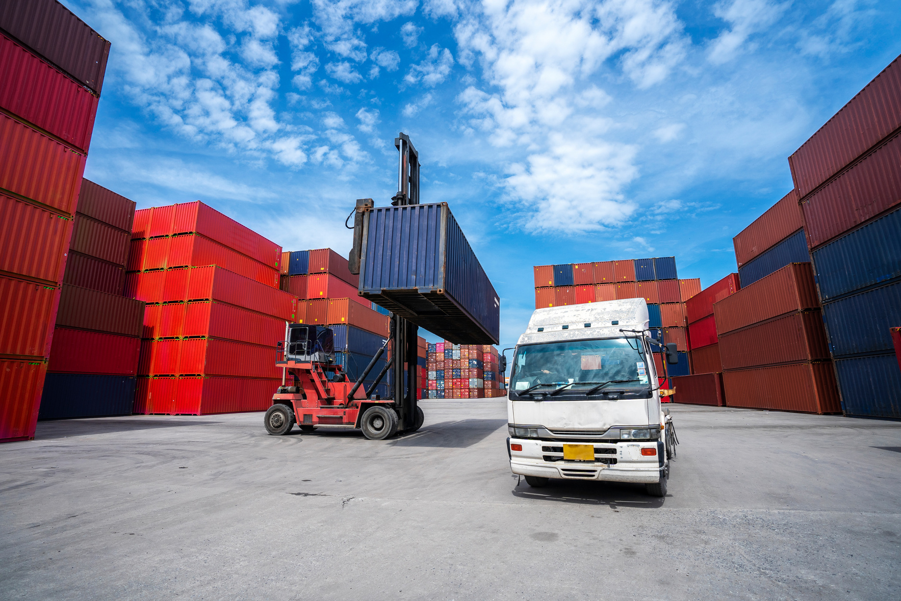 Logistic Import Export Background, Business logistic concept, import and export concept.